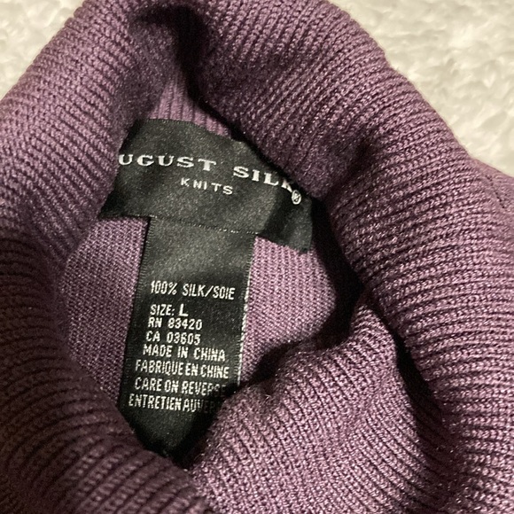 August Silk 💜 Turtleneck Sweater - Picture 2 of 3